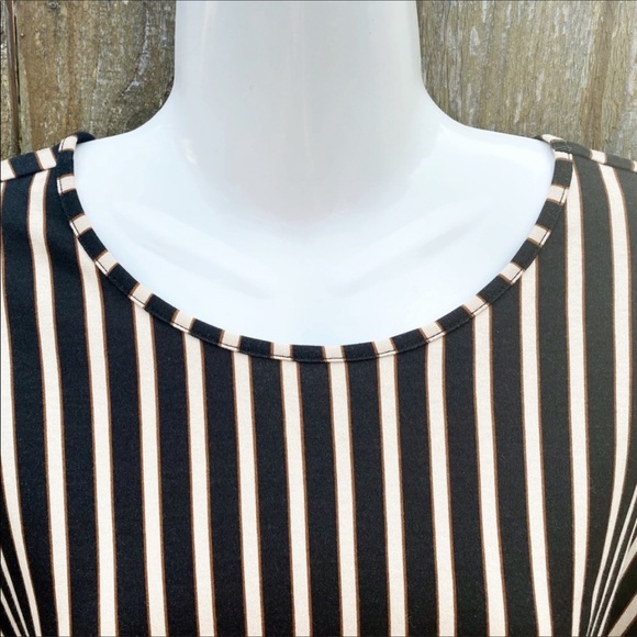 Scotch & Soda Vertical Striped Wide Minimalist Sleeves Top Sz XS - Picture 5 of 6